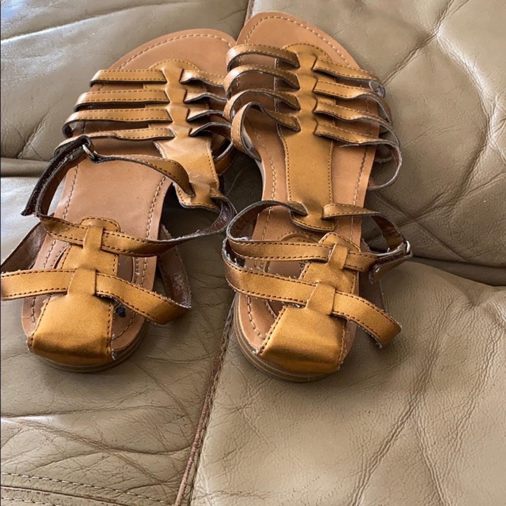 Golden sandals